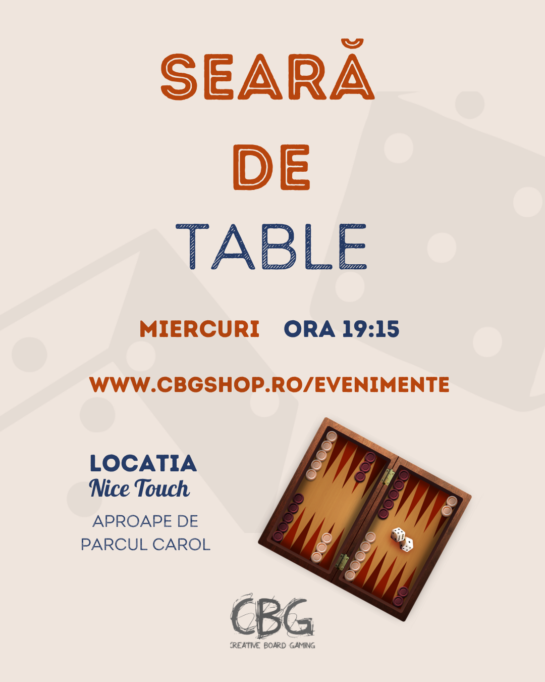 Afiș pentru Seara de Table