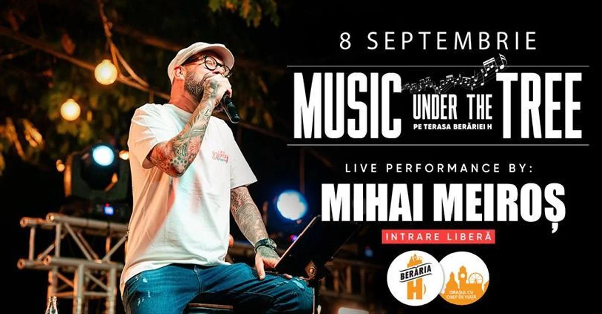 Afiș pentru Acoustic Garden cu Mihai Meiroș | Marți, 8 septembrie