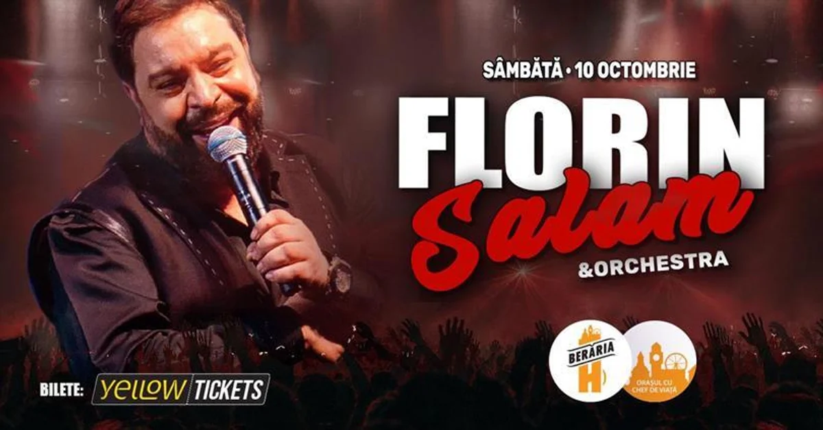 Afiș pentru Florin Salam și orchestra în concert | București - Berăria H