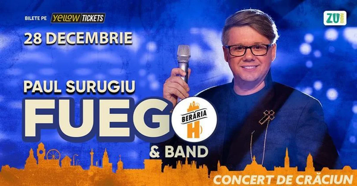 Afiș pentru Fuego – Concertul de Crăciun @ Berăria H