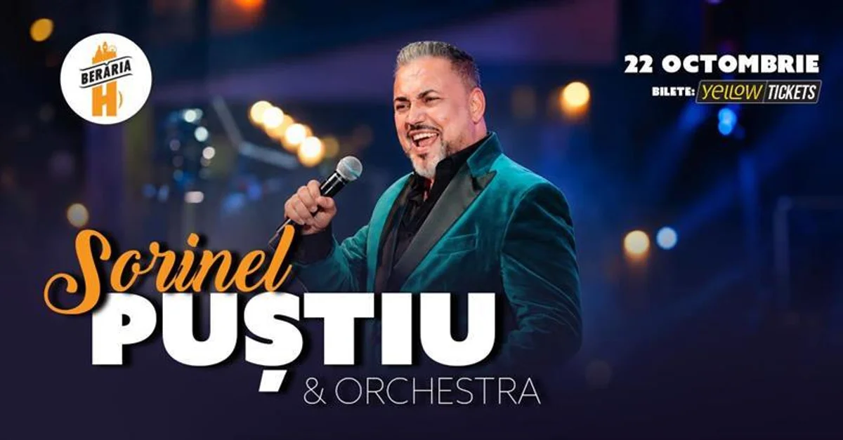 Afiș pentru Sorinel Puștiu & Orchestra live la Berăria H