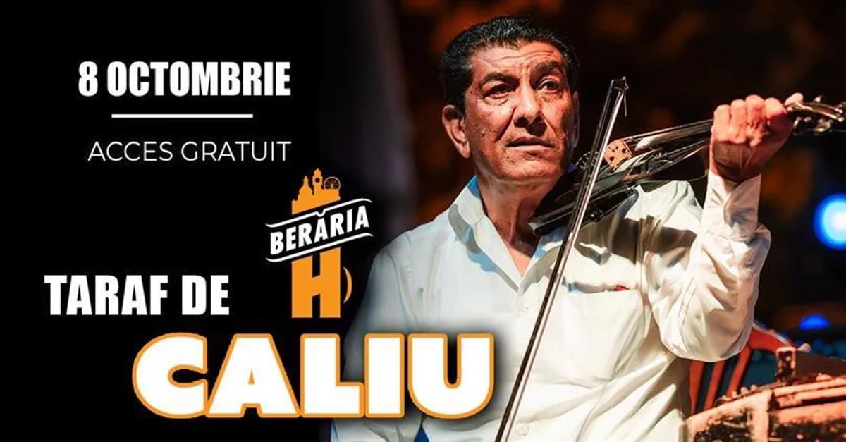 Afiș pentru Taraf de Caliu live la Berăria H pe 8 octombrie 2026