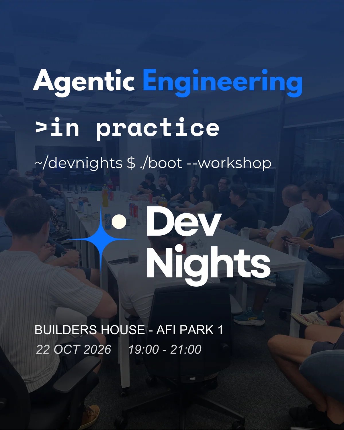Afiș pentru Agentic Engineering in Practice x Daniel Luca