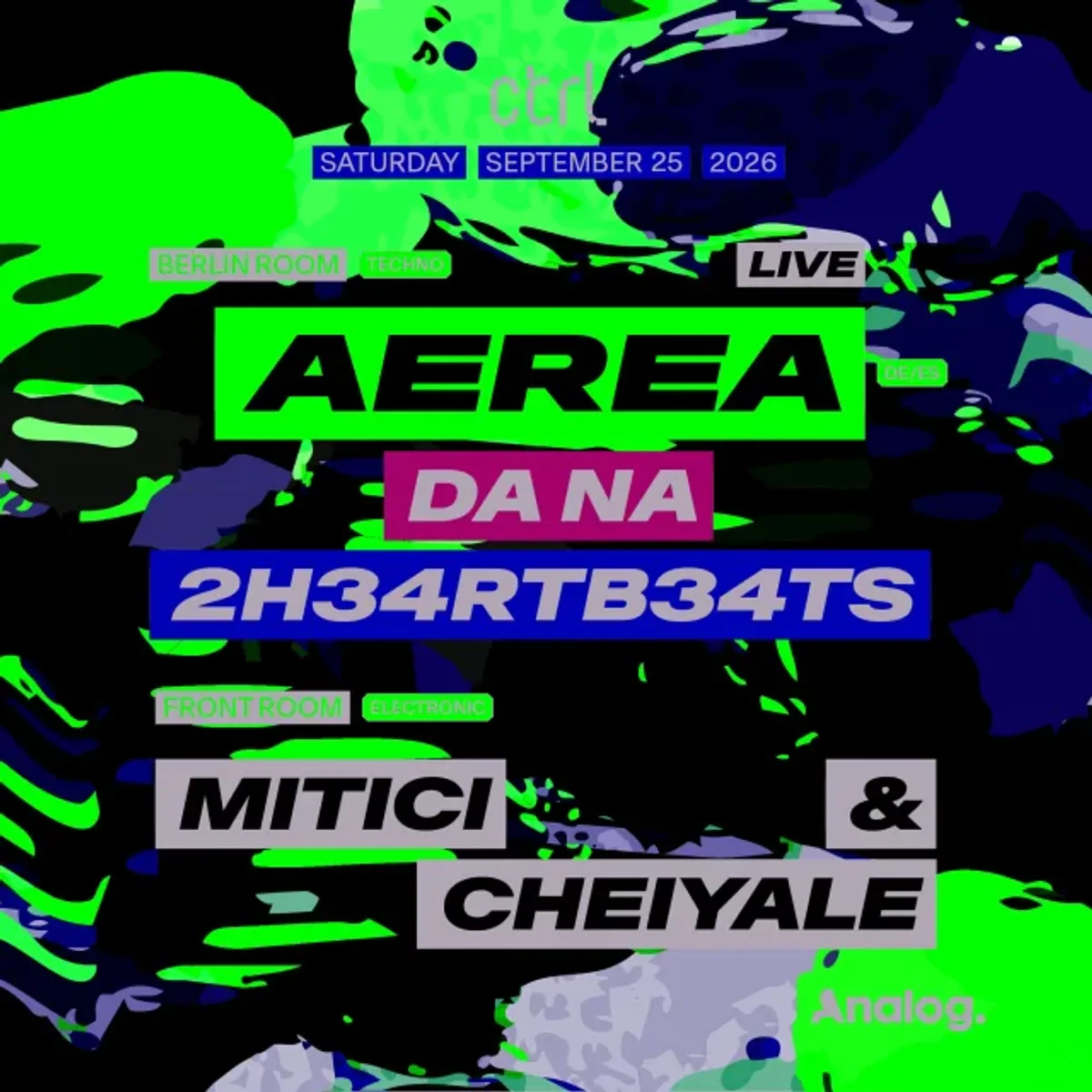 Afiș pentru AEREA, DA NA, 2H34RTB34TS