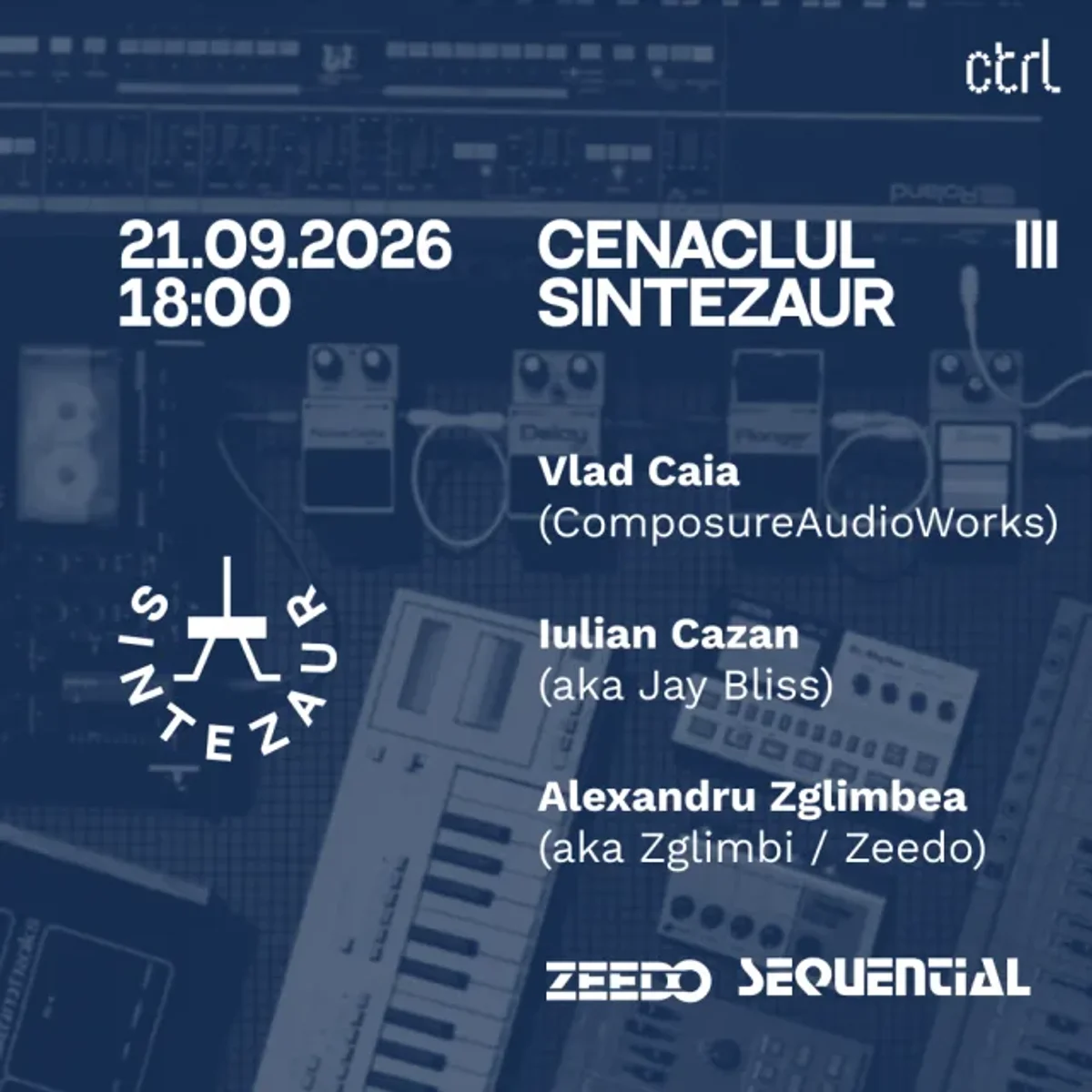Afiș pentru Cenaclul Sintezaur III