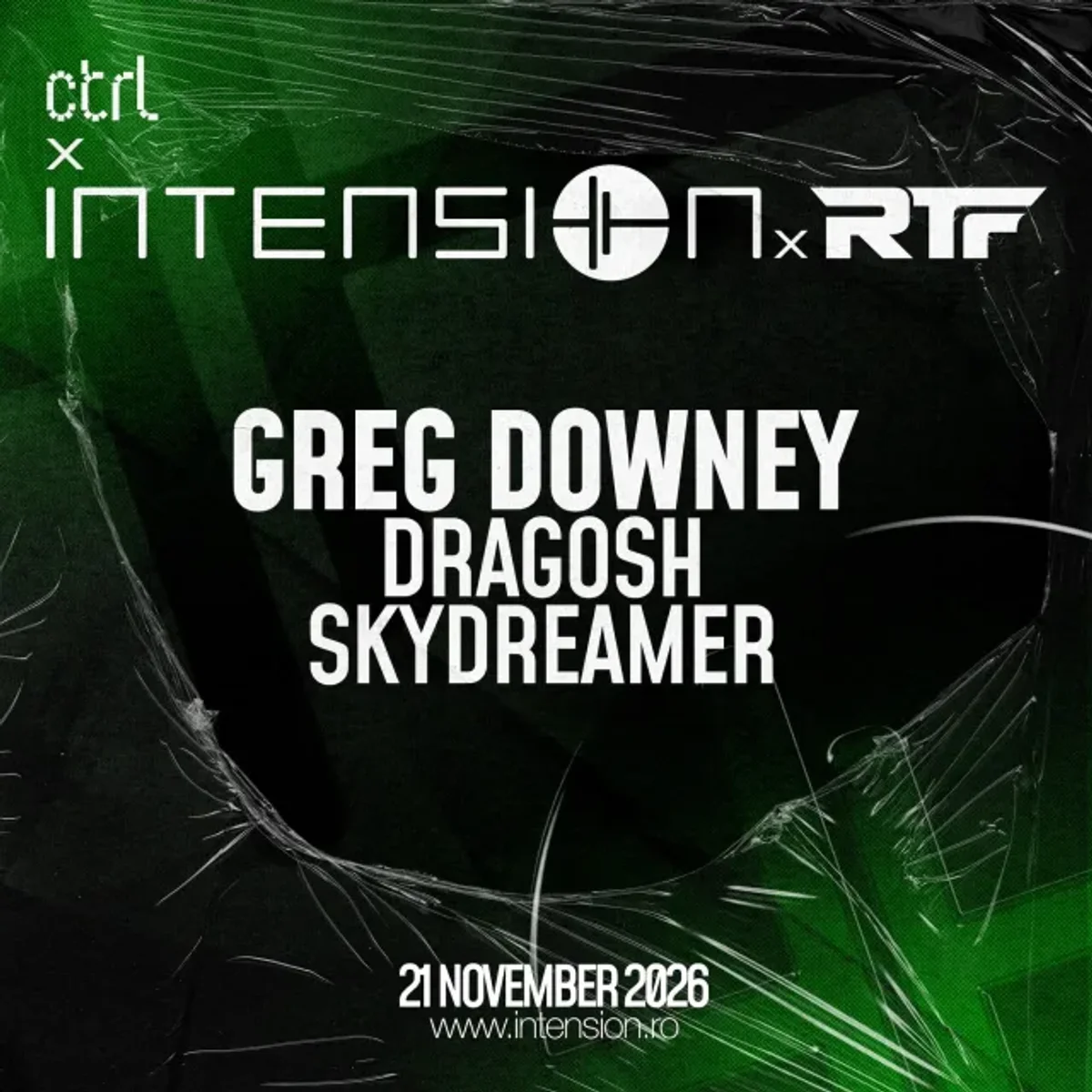 Afiș pentru ctrl x inTension x RTF cu Greg Downey, dragosh, SkyDreamer