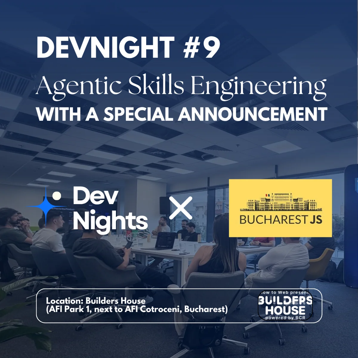 Afiș pentru DevNight#9 - Agentic Skills Engineering
