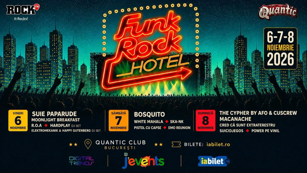 Afiș pentru 3/3 Funk Rock Hotel 2026 - Festival Urban