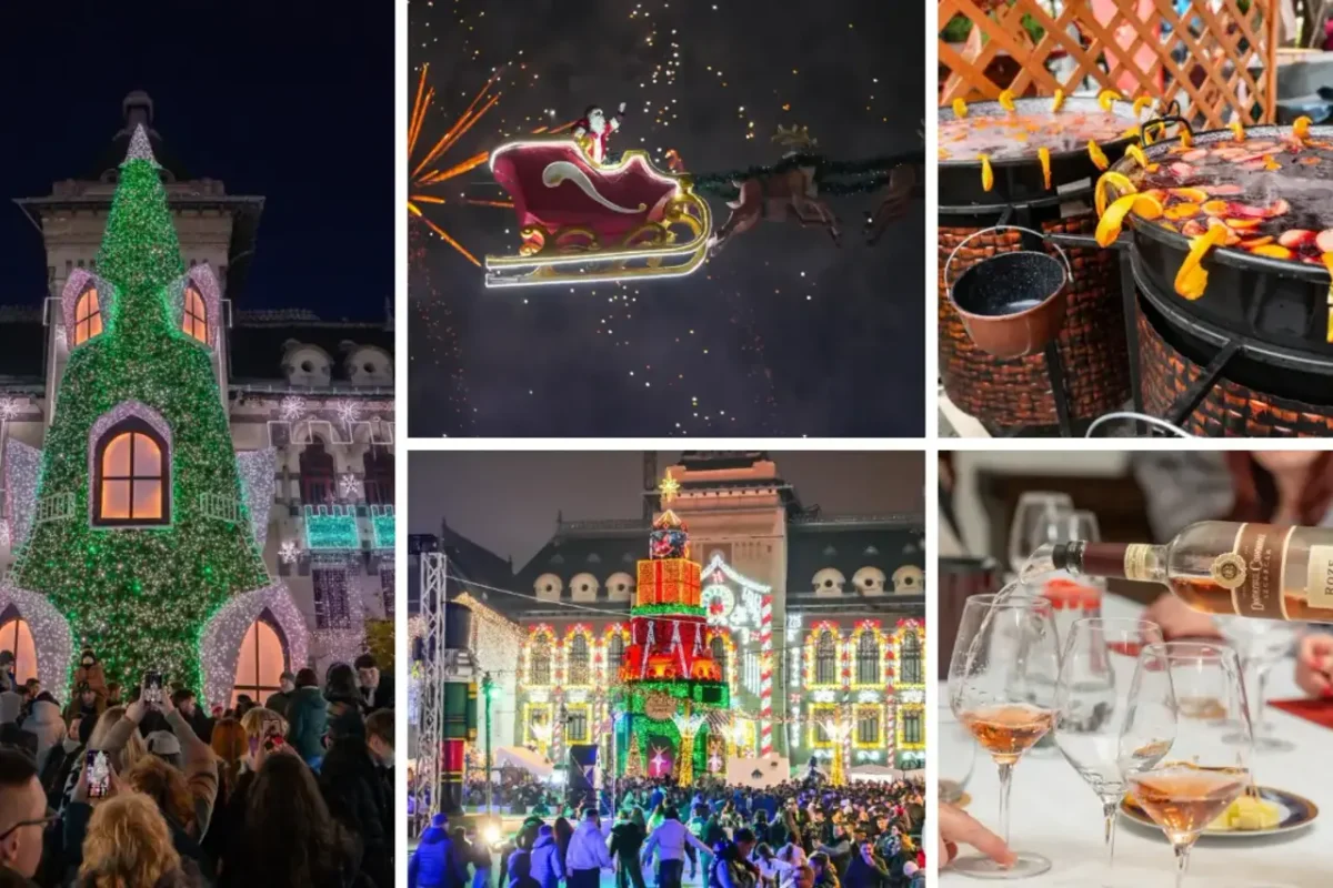 Afiș pentru Crama Domeniile Coroanei Segarcea și Târgul de Crăciun Craiova