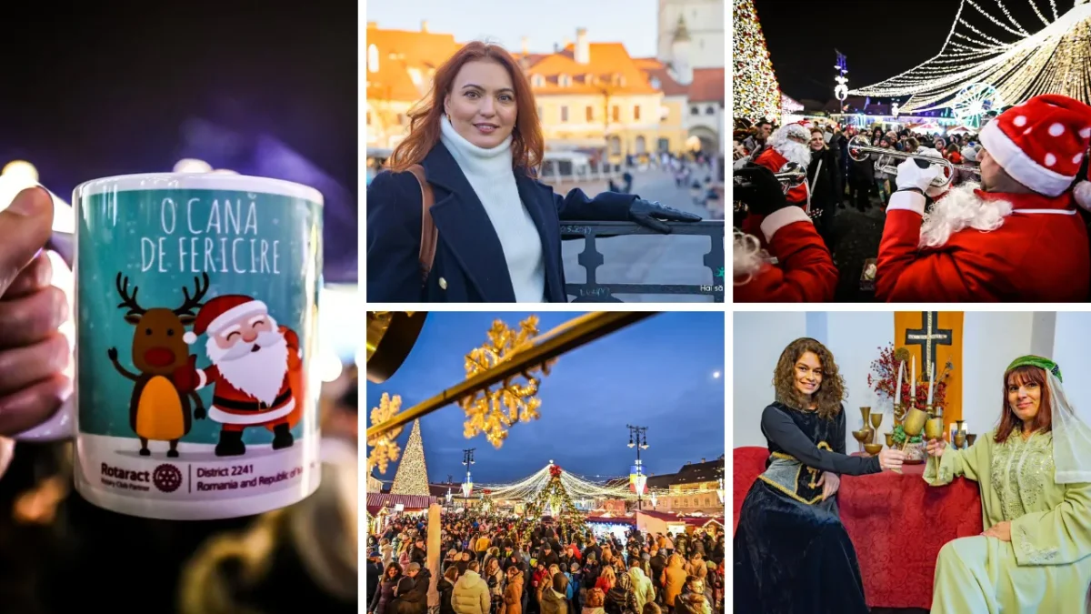 Afiș pentru Excursie la Târgul de Crăciun de la Sibiu și vizită la Avrig