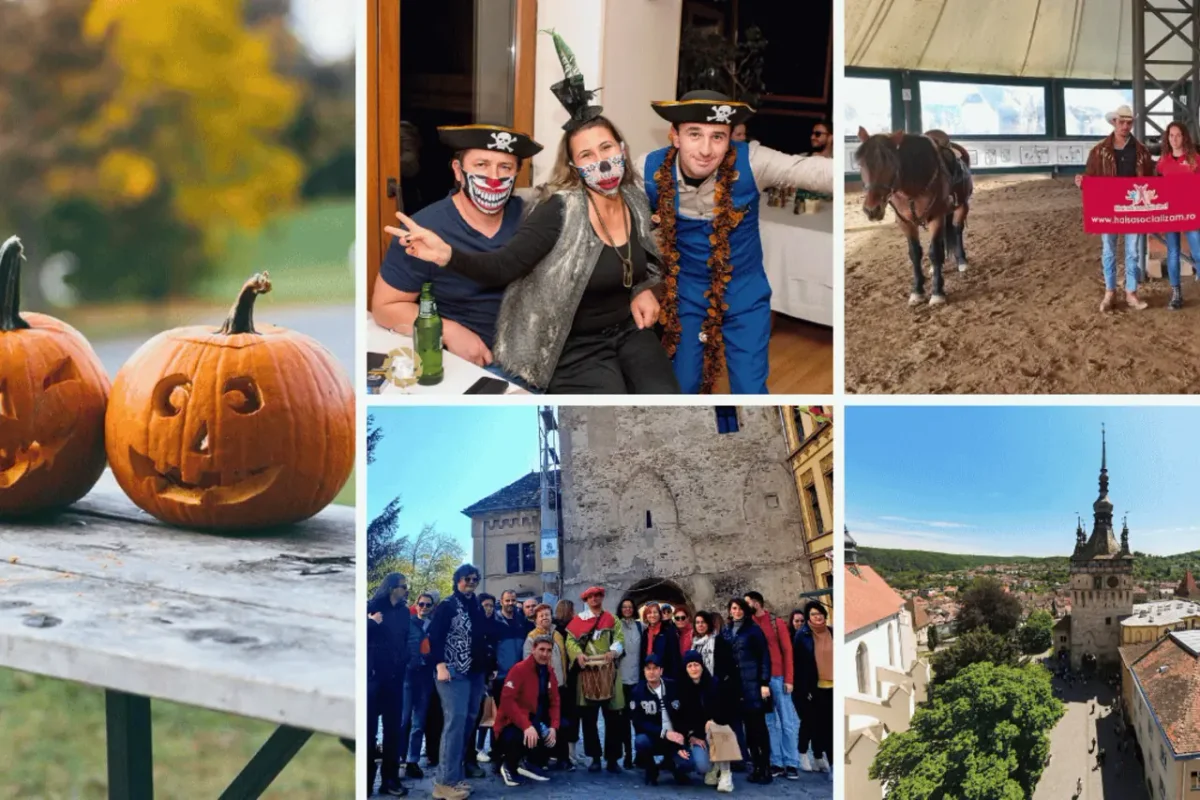 Afiș pentru Petrecere de Halloween la Sighișoara