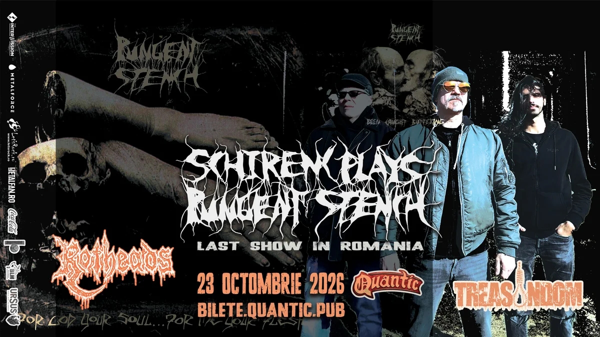 Afiș pentru Schirenc Plays PUNGENT STENCH – LAST show in Romania