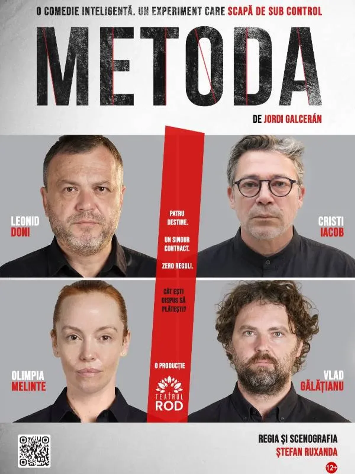 Afiș pentru Metoda, de Jordi Galceran – PREMIERĂ