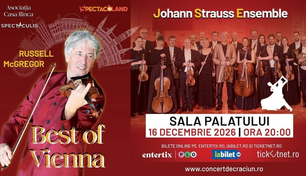 Afiș pentru BEST OF VIENNA – Johann Strauss Ensemble & Russell McGregor