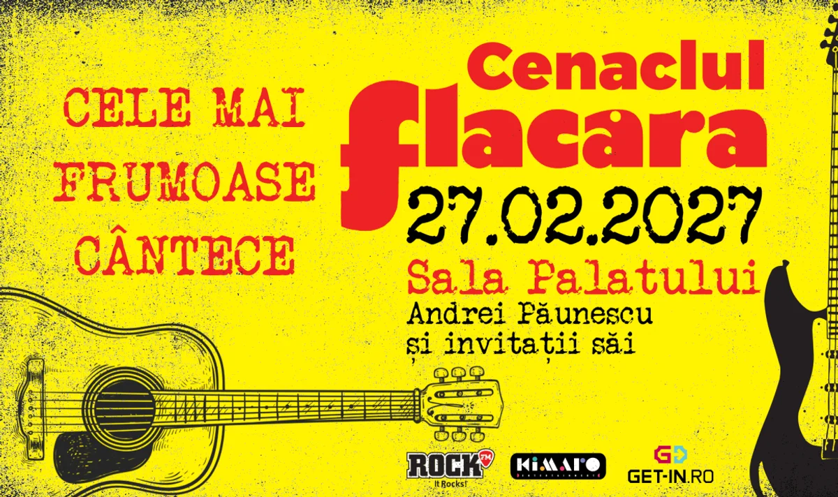 Afiș pentru Cenaclul Flacăra