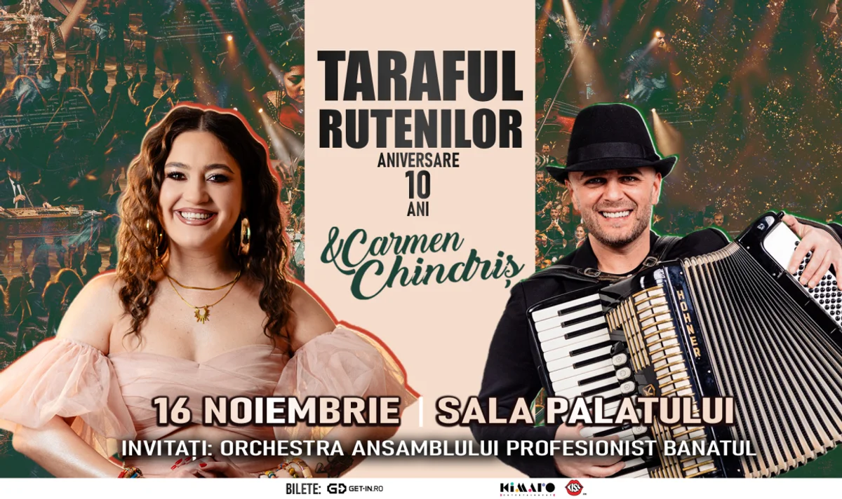 Afiș pentru Taraful Rutenilor și Carmen Chindriș – Aniversare 10 ani